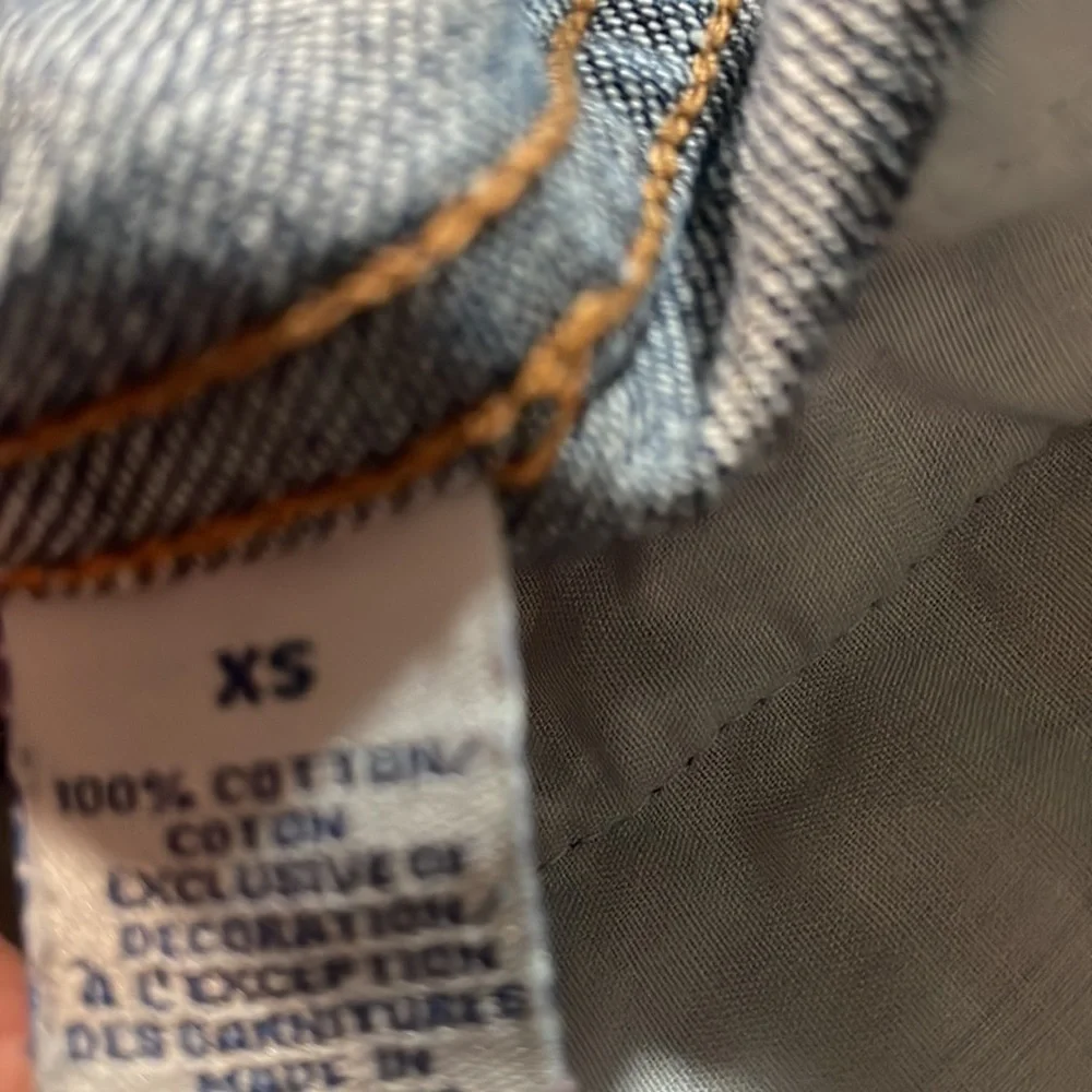 OLD NAVY dark denim jean trucker jacket size XS